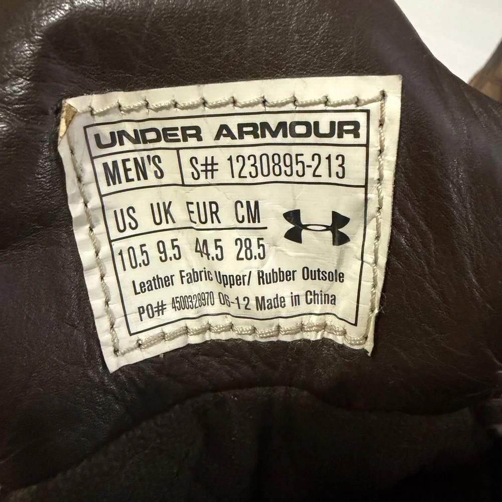 Under Armour Gore-Tex Primaloft Hunting Boots Brown Mens 10.5 1230895-213
